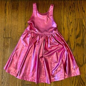 💖Pink Chicken Metallic Pink Dress